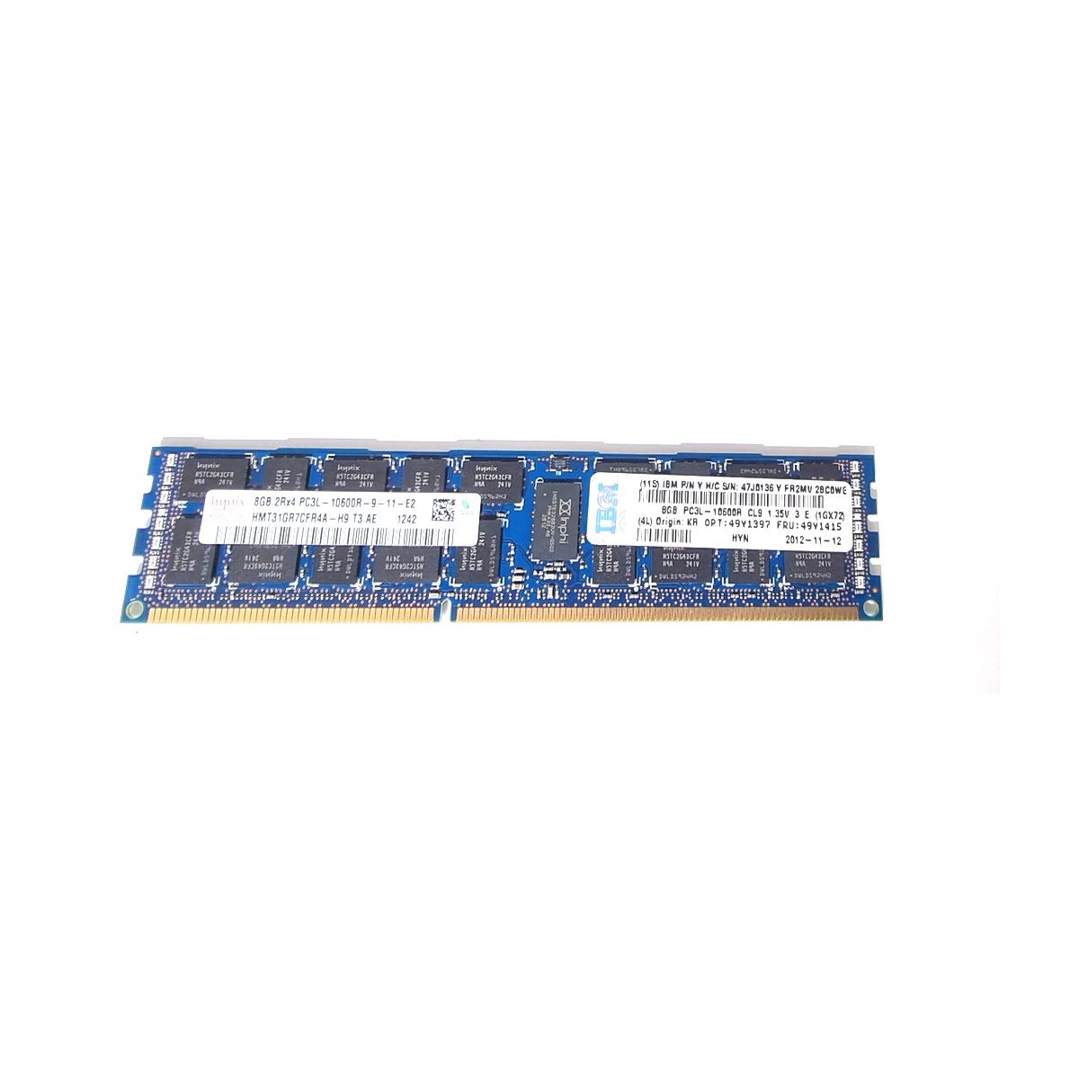 IBM HYNIX 8GB PC3L-10600R ECC REG 47J0136 49Y1415