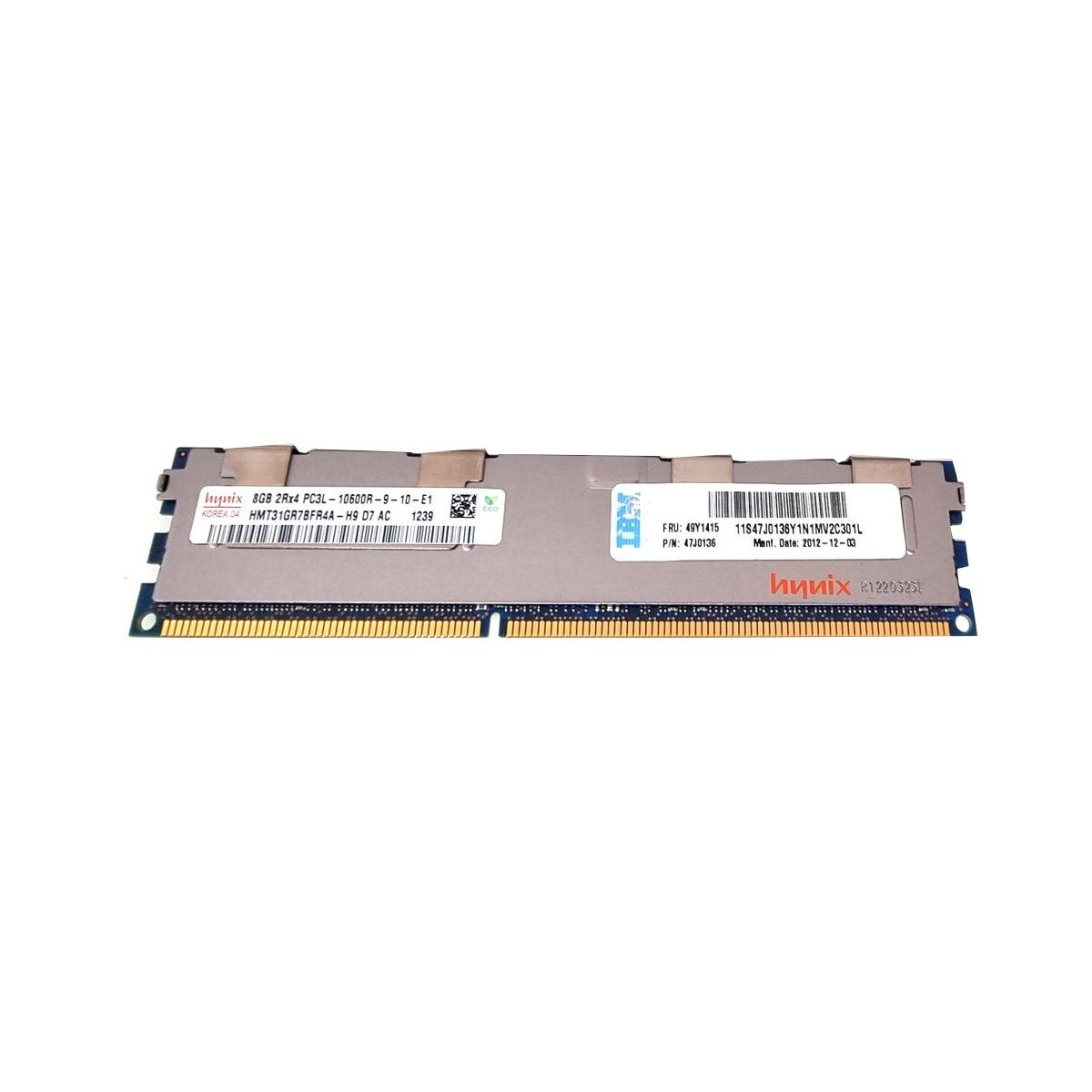IBM HYNIX 8GB PC3L-10600R ECC REG 47J0136 49Y1415