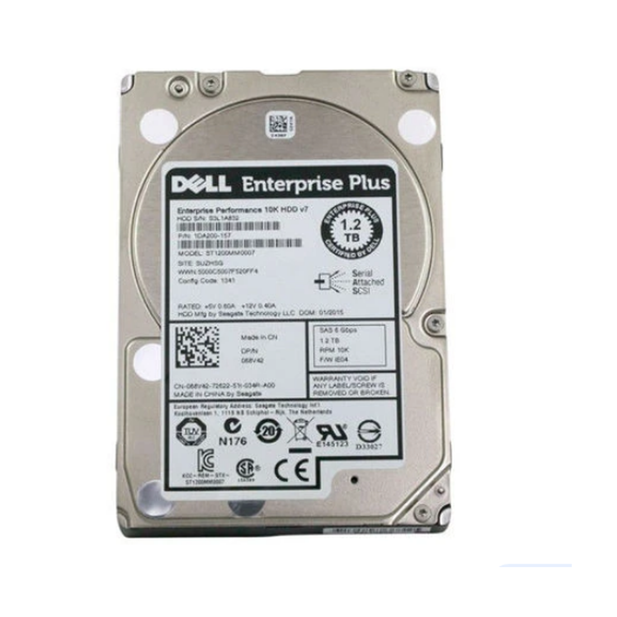DELL ENTERPRISE 1.2TB SAS 10K ST1200MM0007 6G 2,5