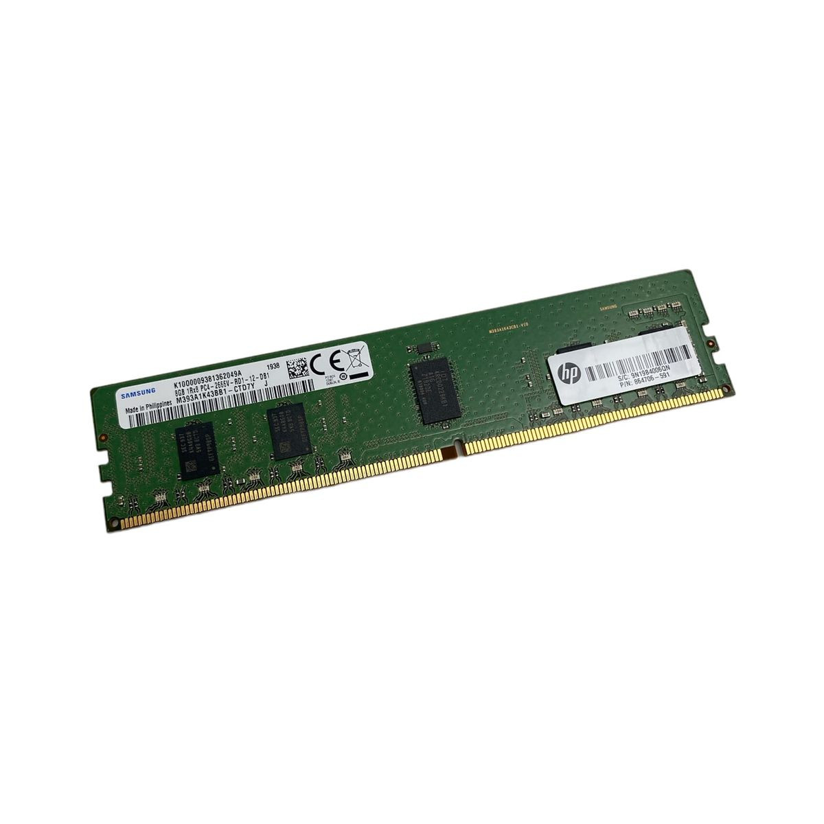 HP SAMSUNG 8GB 1Rx8 PC4-2666V ECC REG 864706-591