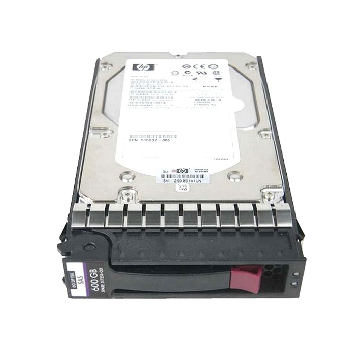 DYSK HP 600GB SAS 15K 6G 3,5 RAMKA 516810-003