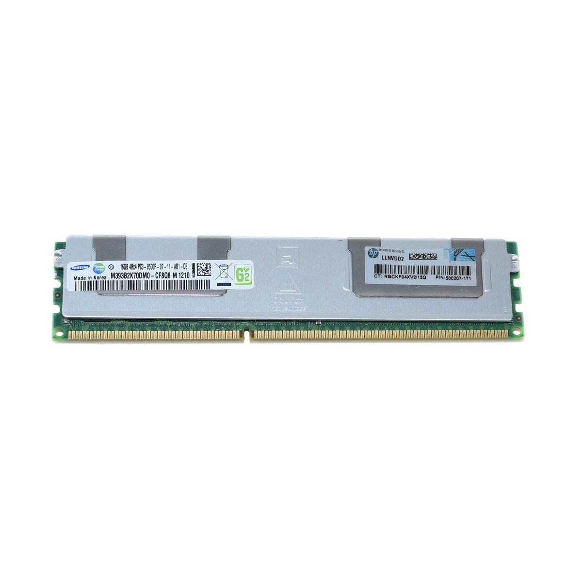 PAMIĘĆ HP SAMSUNG 16GB 4Rx4 PC3-8500R ECC REG M393B2K70DM0-CF8Q8 500207-171