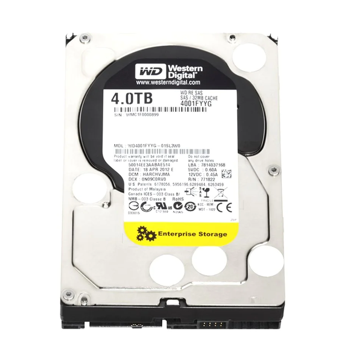 DYSK WD RE 4TB SAS 32MB 7.2K 6G 3,5 WD4001FYYG