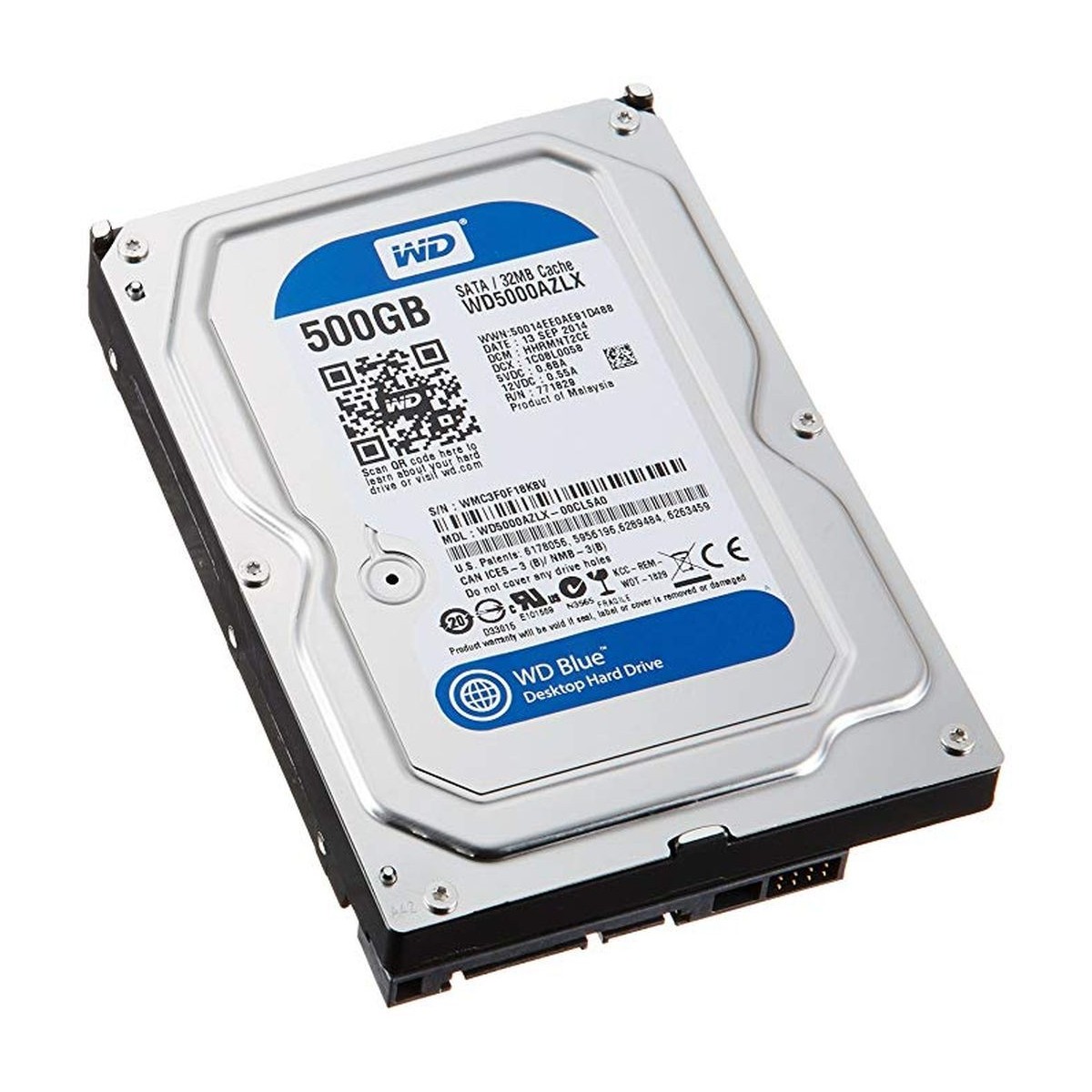 DYSK WD5000AZLX 500GB 7.2K 32MB SATA 3.5" 0FY6CW