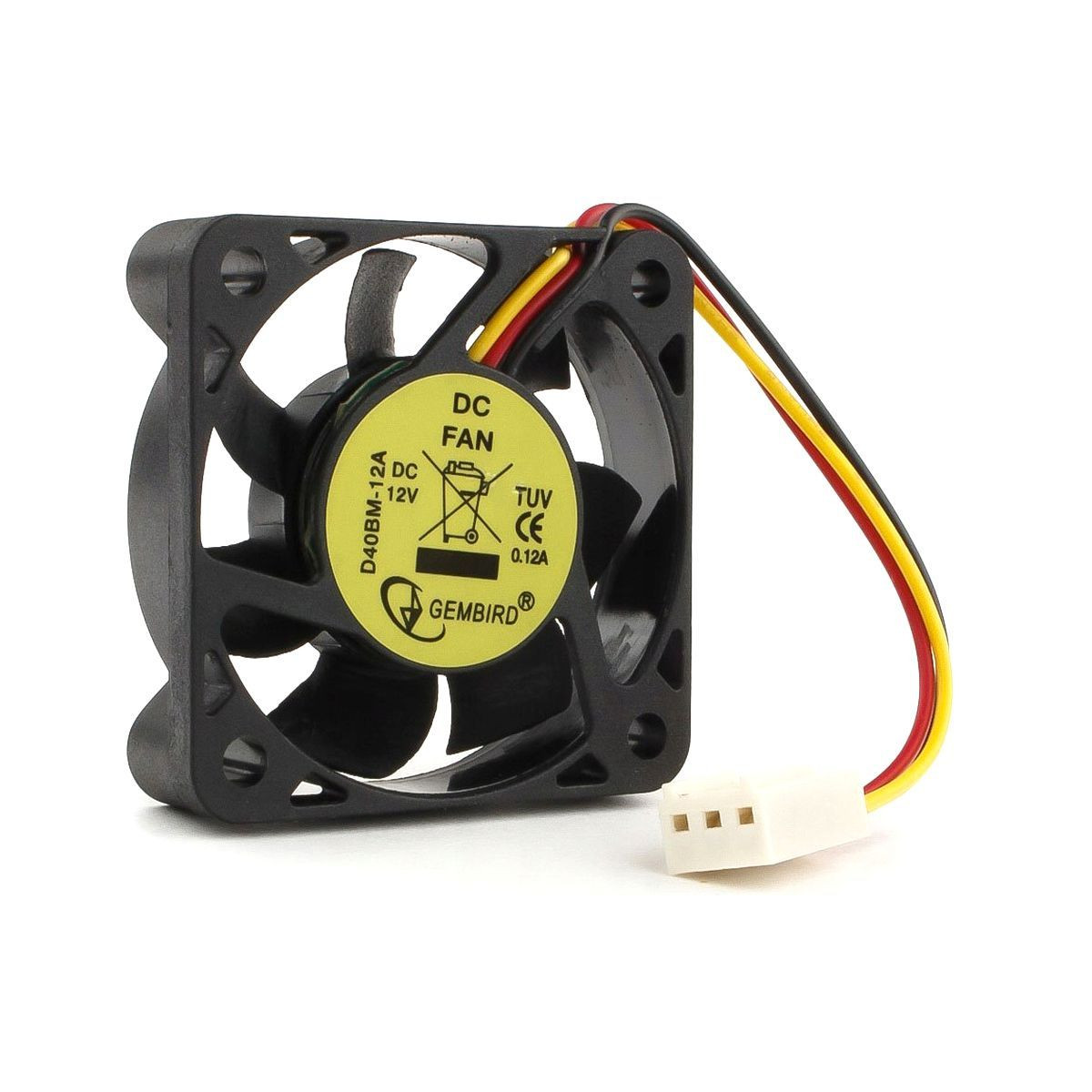 WENTYLATOR GEMBIRD D40BM-12A 12V 0.12A 40mm 3PIN