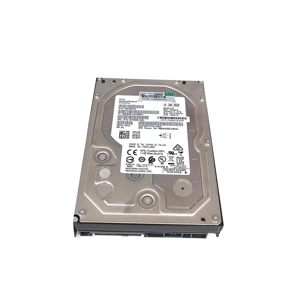 HPE 4TB SAS HUS726T4TALS204 12G 7.2K 3,5 879480-00