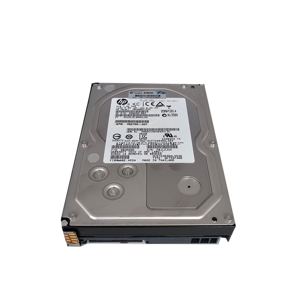 HP 4TB SAS HUS724040ALS640 6G 7.2K 3,5 698695-003