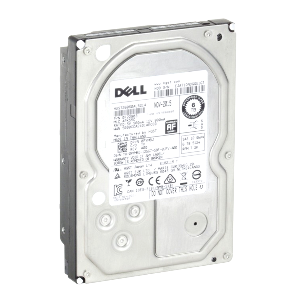 DYSK DELL HGST 6TB SAS 12G 7.2K 3,5 0PYM8J