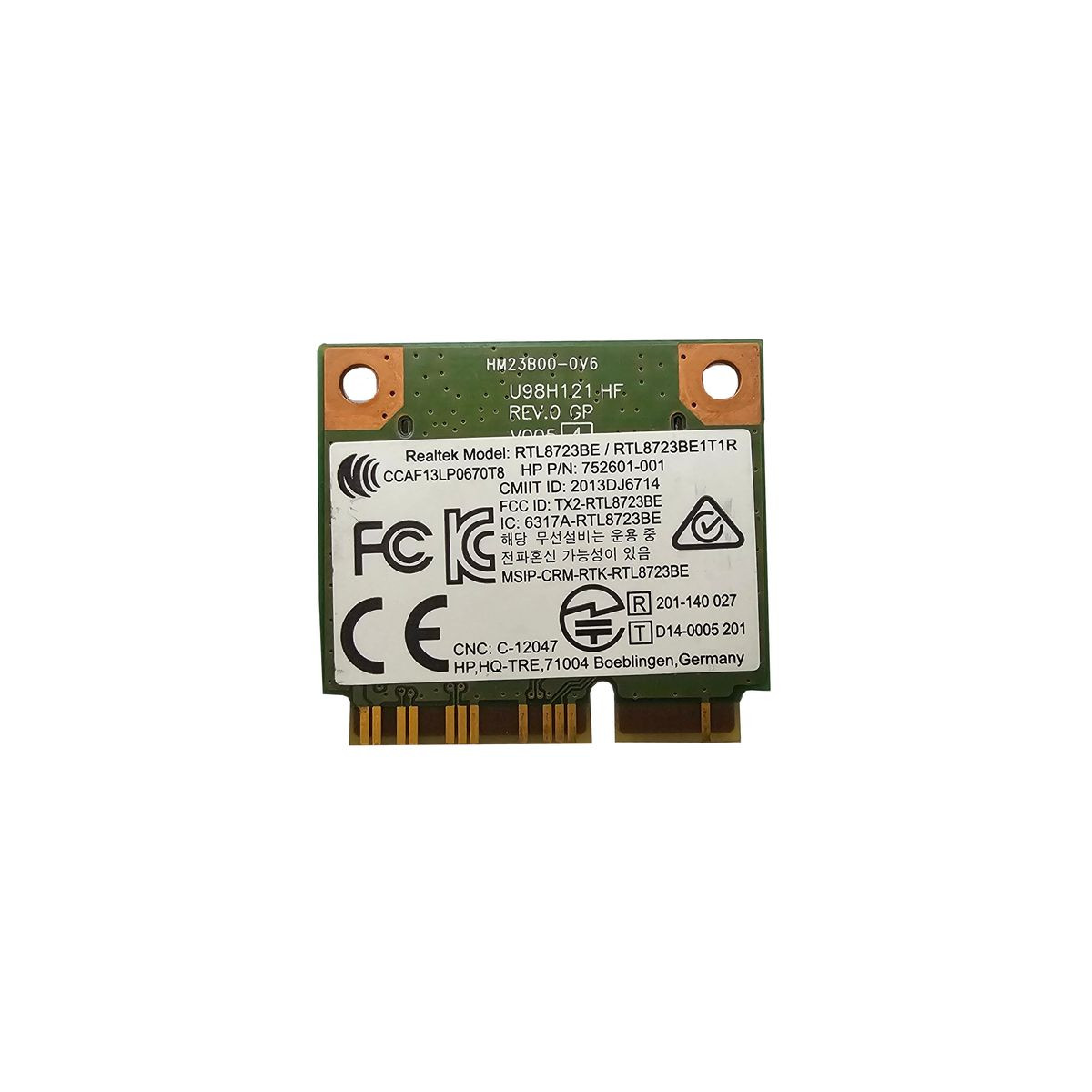 KARTA WiFi REALTEK miniPCIe 802.11b/g/n RTL8723BE