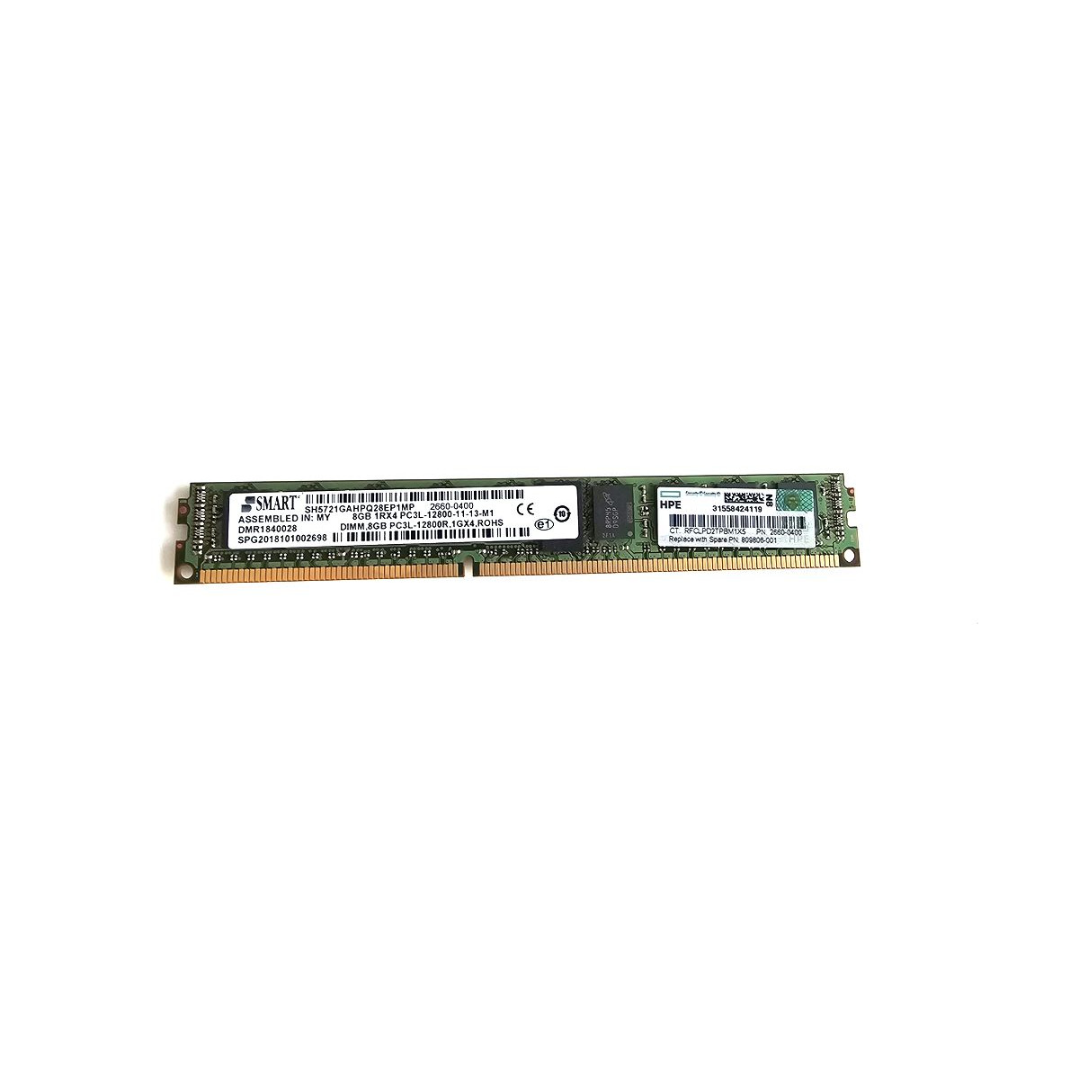 HPE 8GB PC3L-12800R ECC REG SLIM 2660-0400 809806