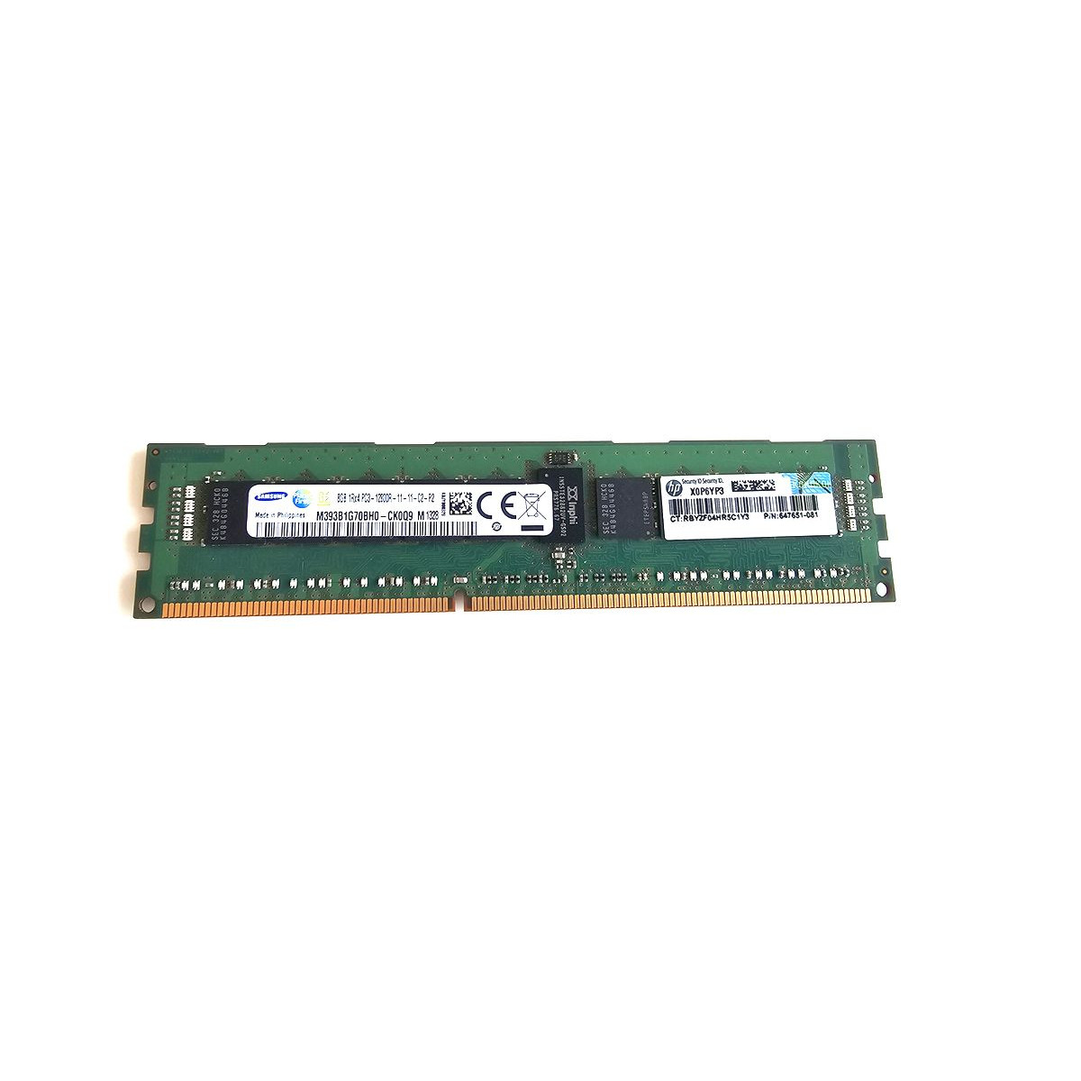 HP SAMSUNG 8GB PC3-12800R ECC REG 647651-081