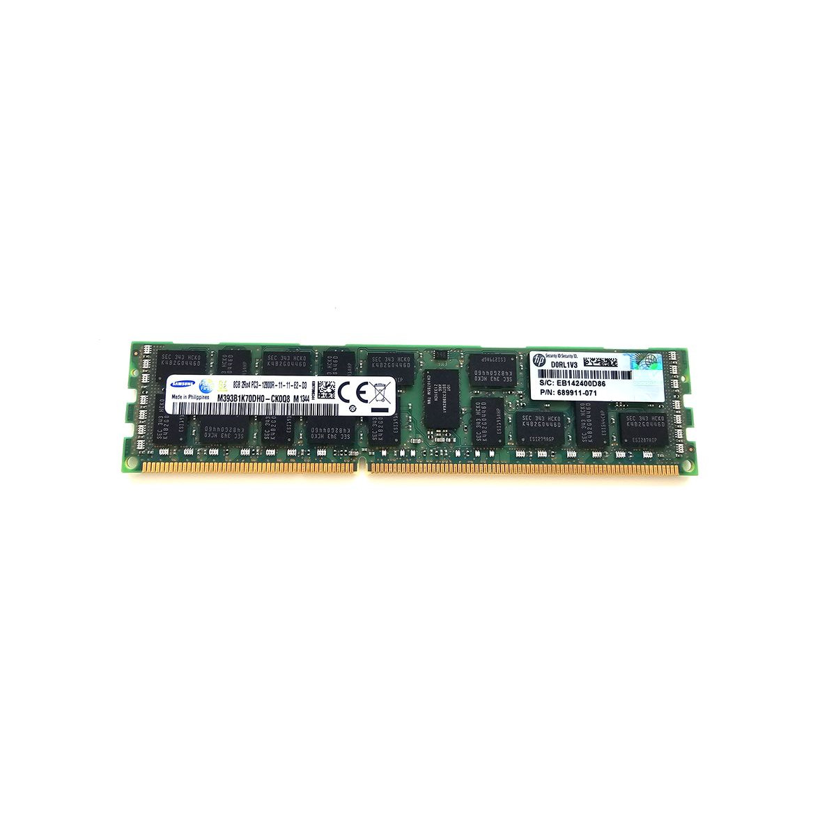 HP SAMSUNG 8GB 2Rx4 PC3-12800R ECC REG 689911-071