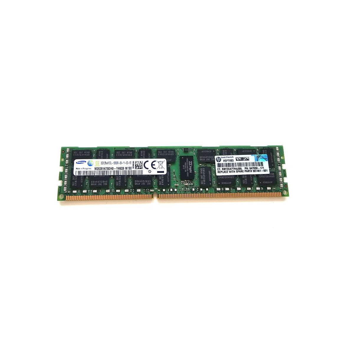 HP SAMSUNG 8GB 2Rx4 PC3L-10600R ECC REG 647650-171