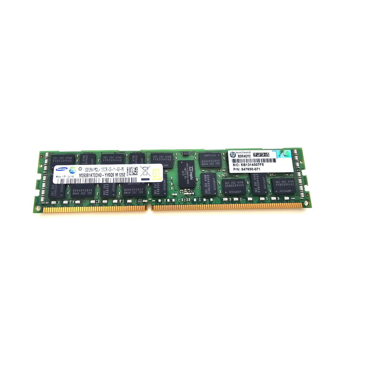 HP SAMSUNG 8GB 2Rx4 PC3L-10600R ECC REG 647650-071
