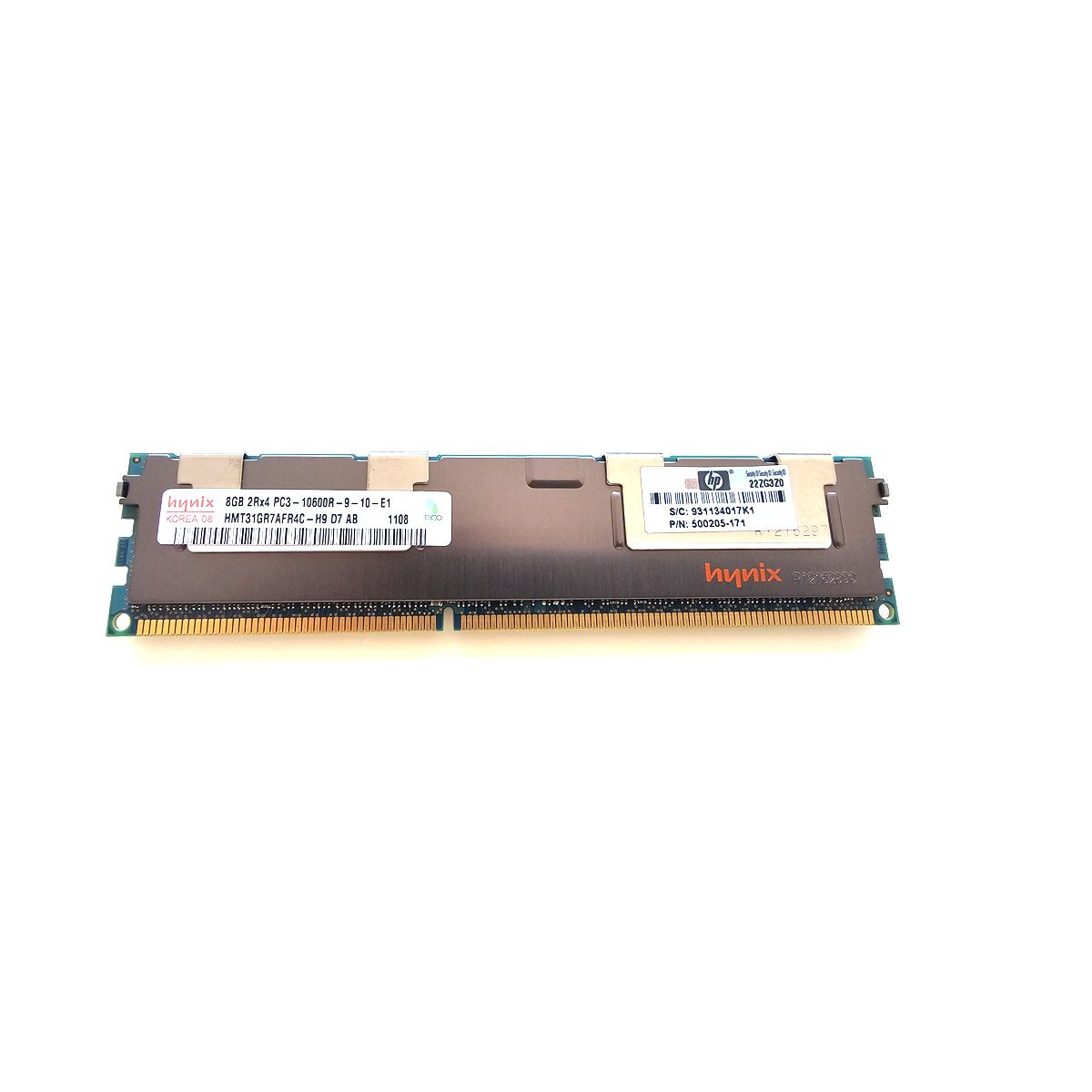 HP HYNIX 8GB PC3-10600R 2Rx4 ECC REG 500205-171