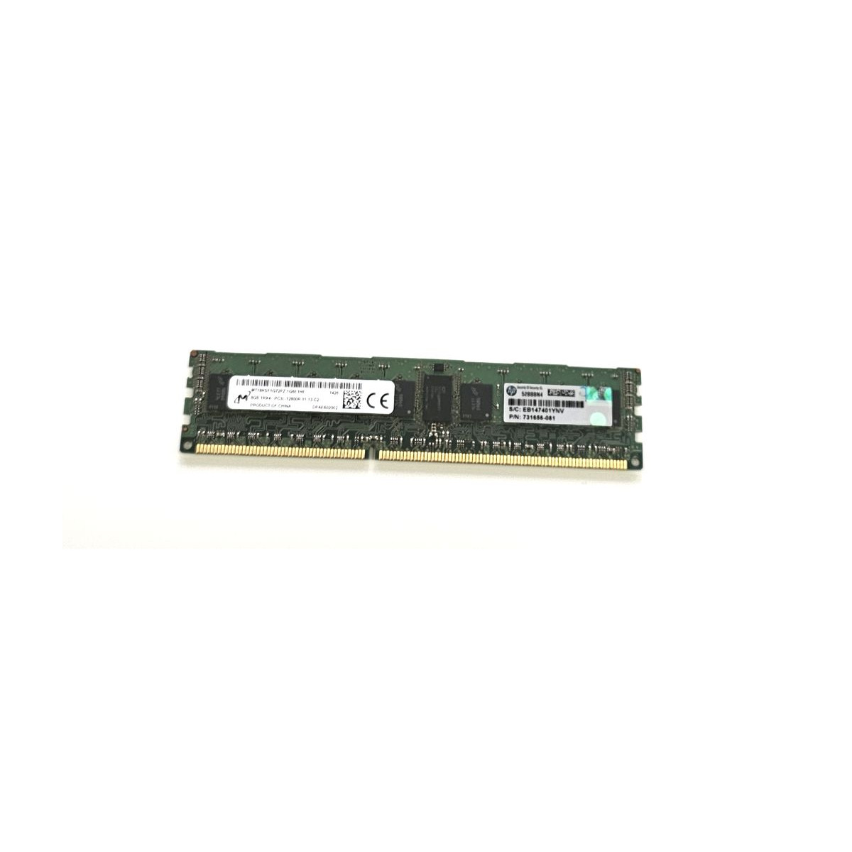 HP MICRON 8GB 1Rx4 PC3L-12800R ECC REG 731656-081