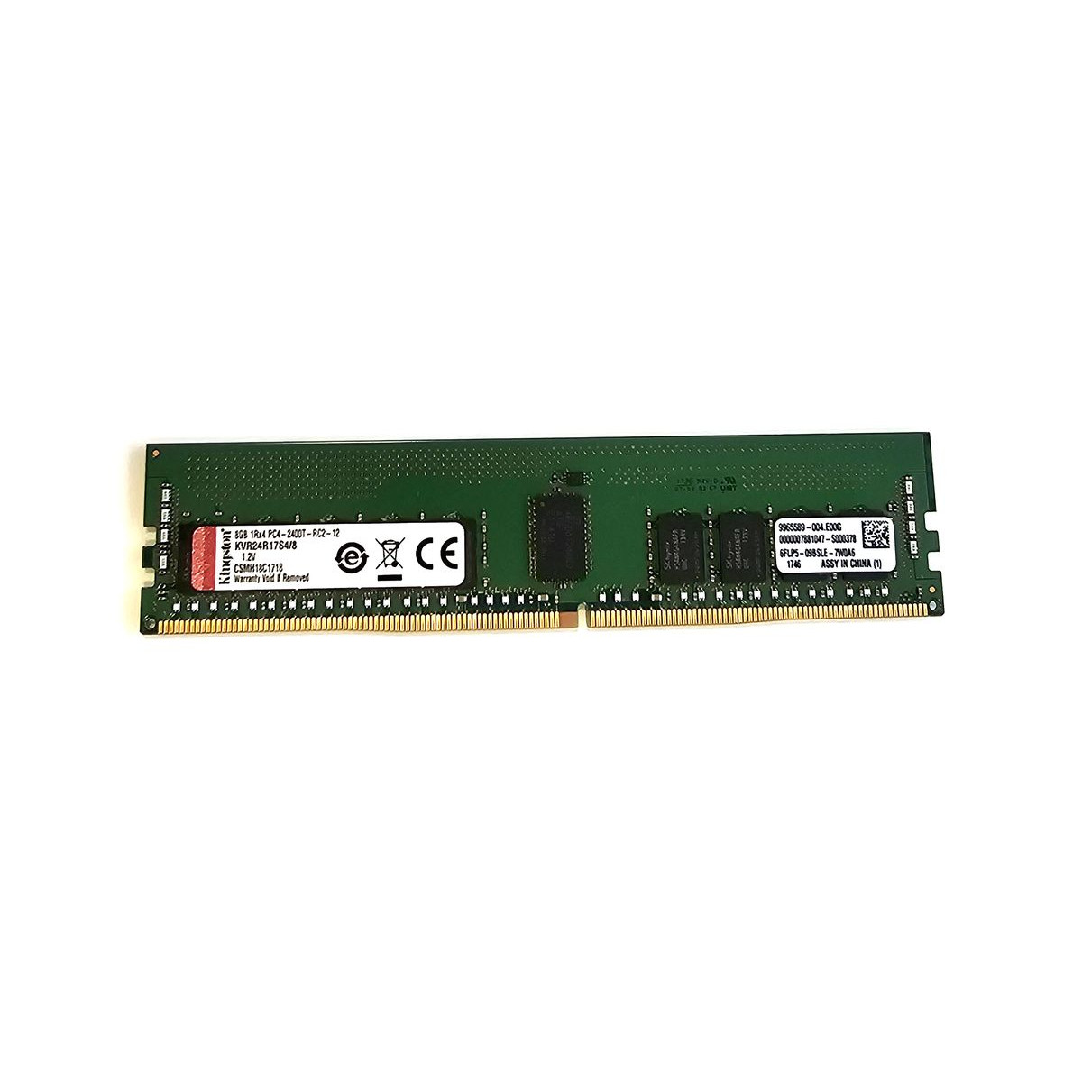 KINGSTON 8GB 1Rx4 PC4-2400T ECC REG KVR24R17S4/8