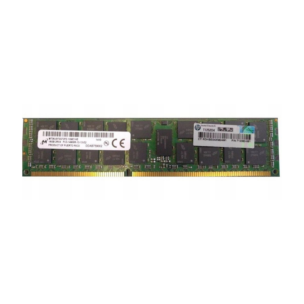 HP MICRON 16GB 2Rx4 PC3-14900R ECC REG 712383-081