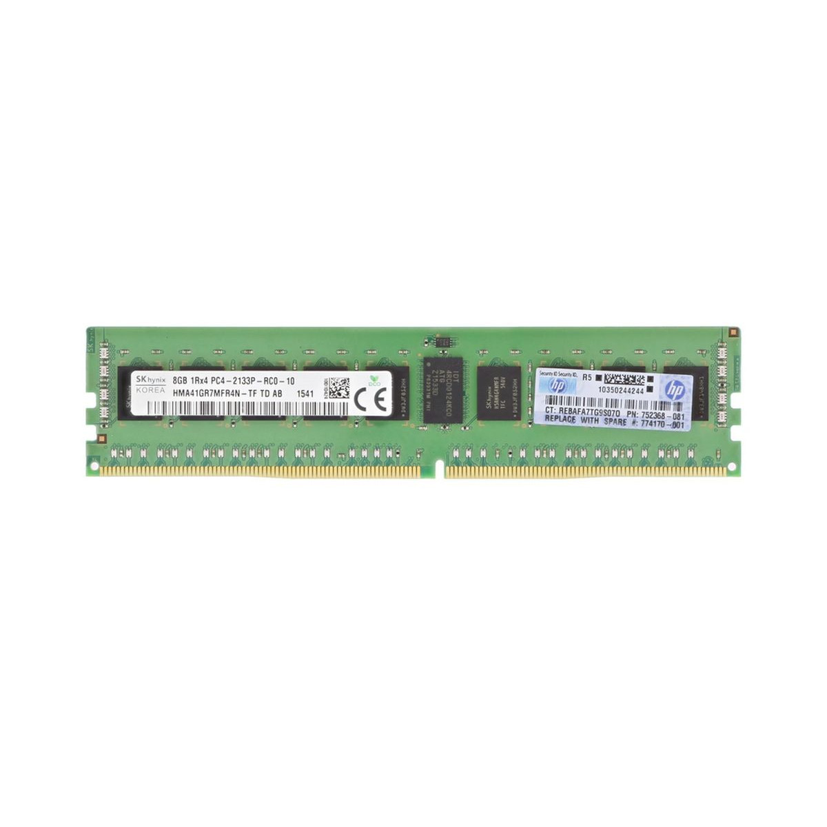 HP HYNIX 8GB 1Rx4 PC4-2133P ECC REG HMA41GR7MFR4N-TF 752368-081