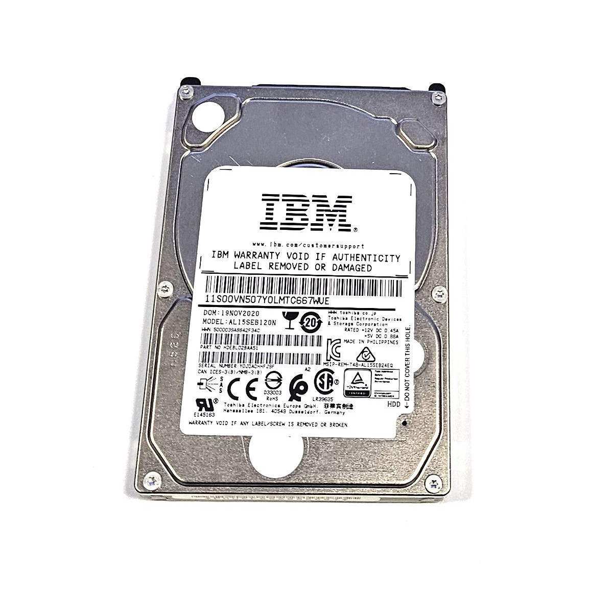 IBM TOSHIBA 1.2TB SAS AL15SEB120N 10K 12G 2,5