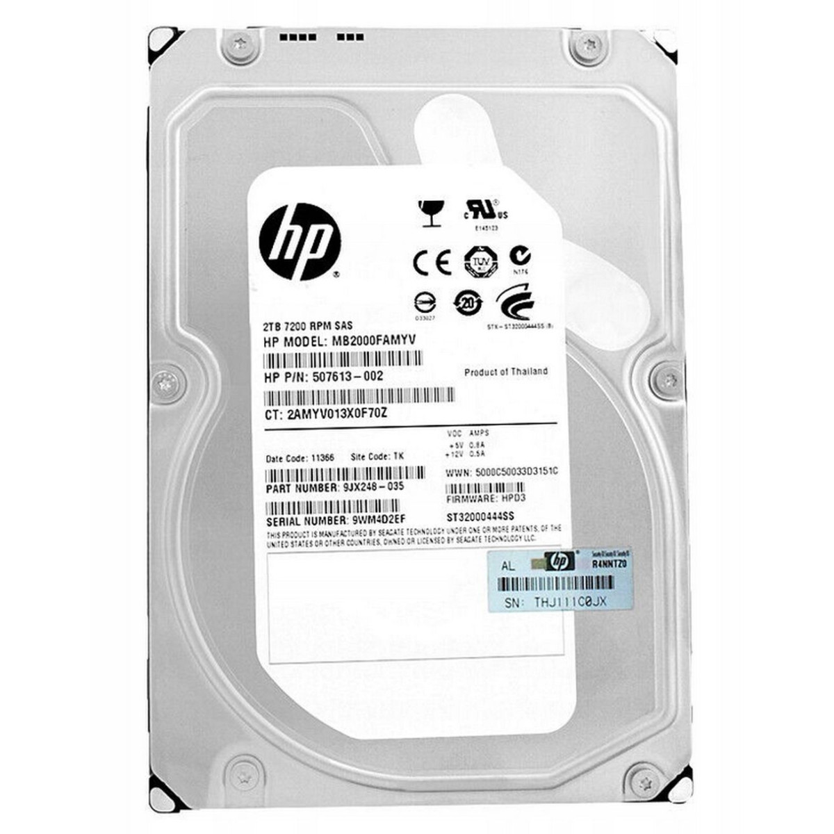 HP 2TB SAS ST32000444SS 7.2K 6G 3,5 507613-002