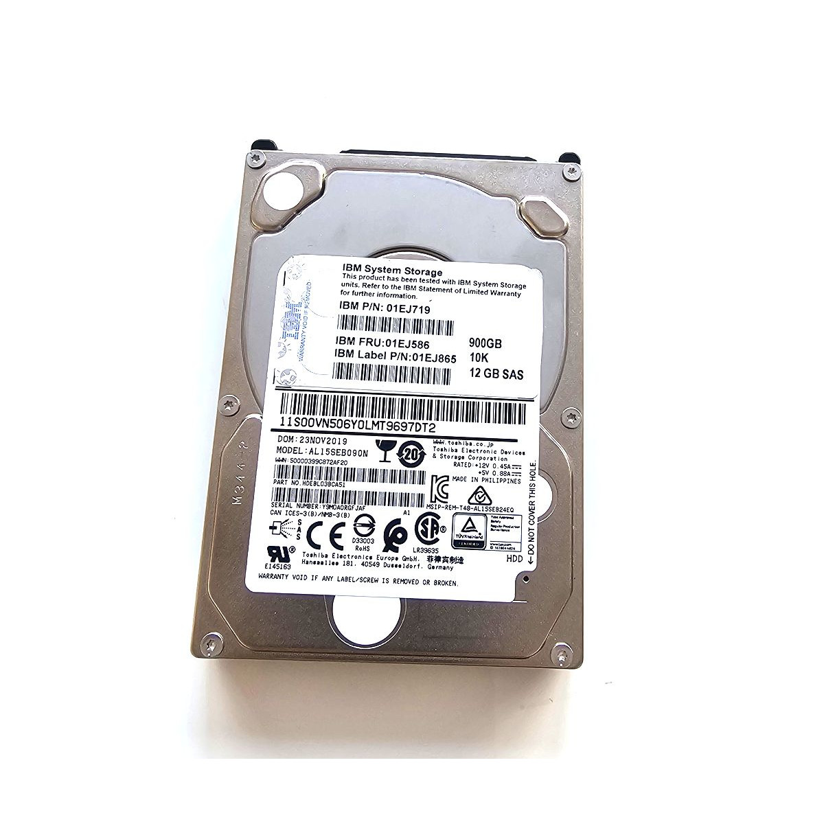 IBM 900GB SAS AL15SEB090N 10K 12G 2,5 01EJ719