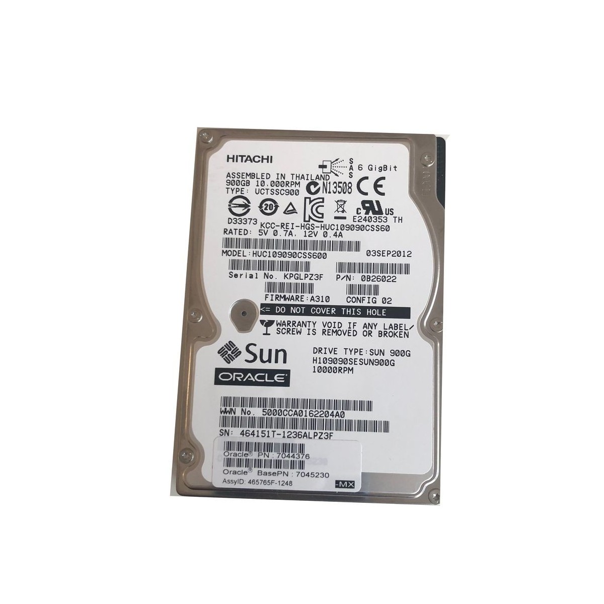 HGST 900GB SAS HUC109090CSS600 10K 6G 2,5 7044376