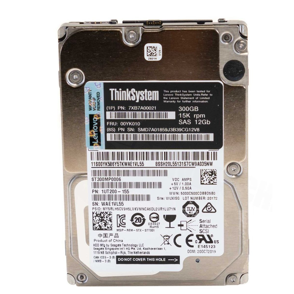 LENOVO 300GB SAS AL14SXB30EN 12G 15K 2,5 00YK010