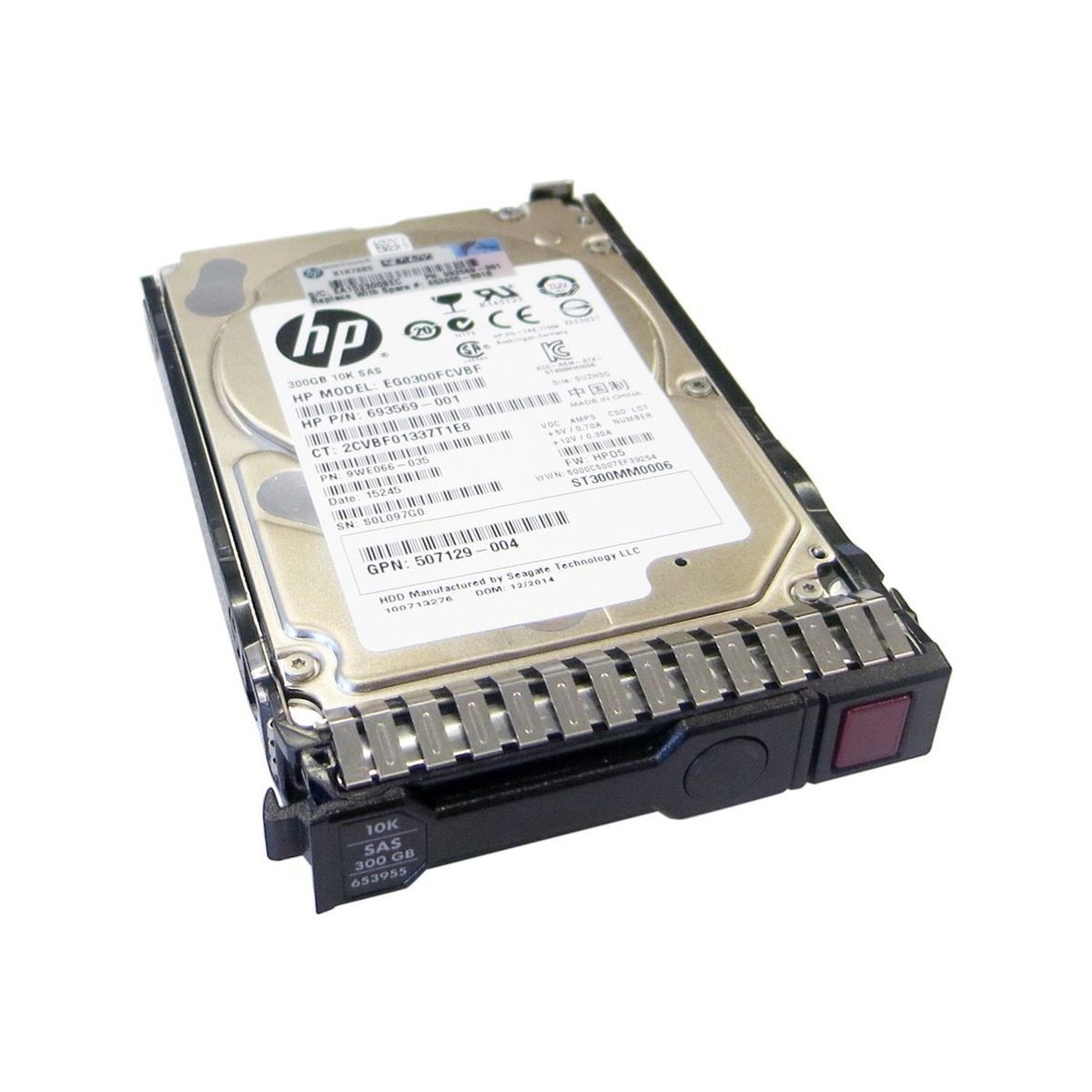 HP 300GB SAS 10K 6G 2,5 G8 G9 RAMKA 693569-001