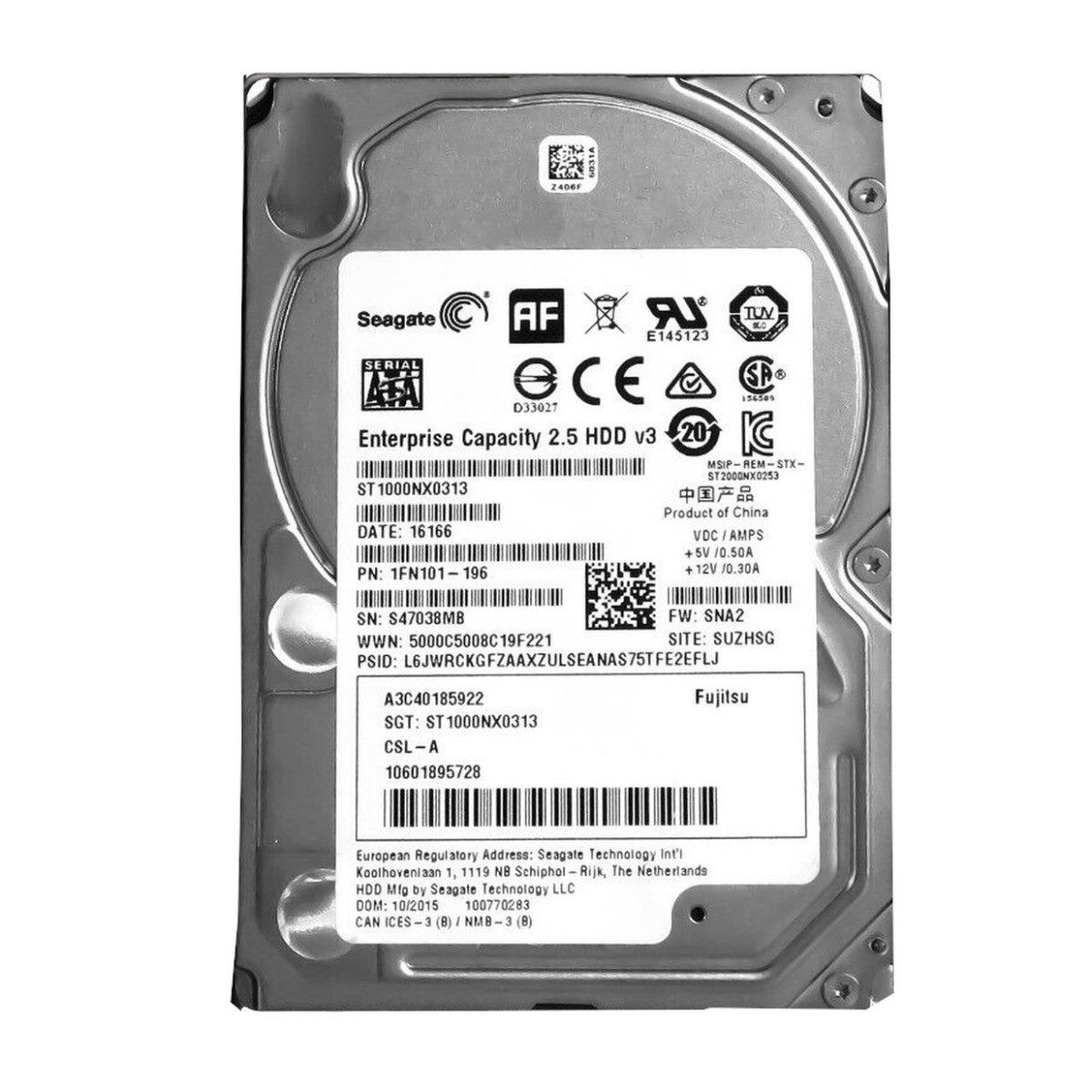 DYSK FUJITSU 1TB SATA ST1000NX0313 7.2K 6G 2,5 A3C40185922