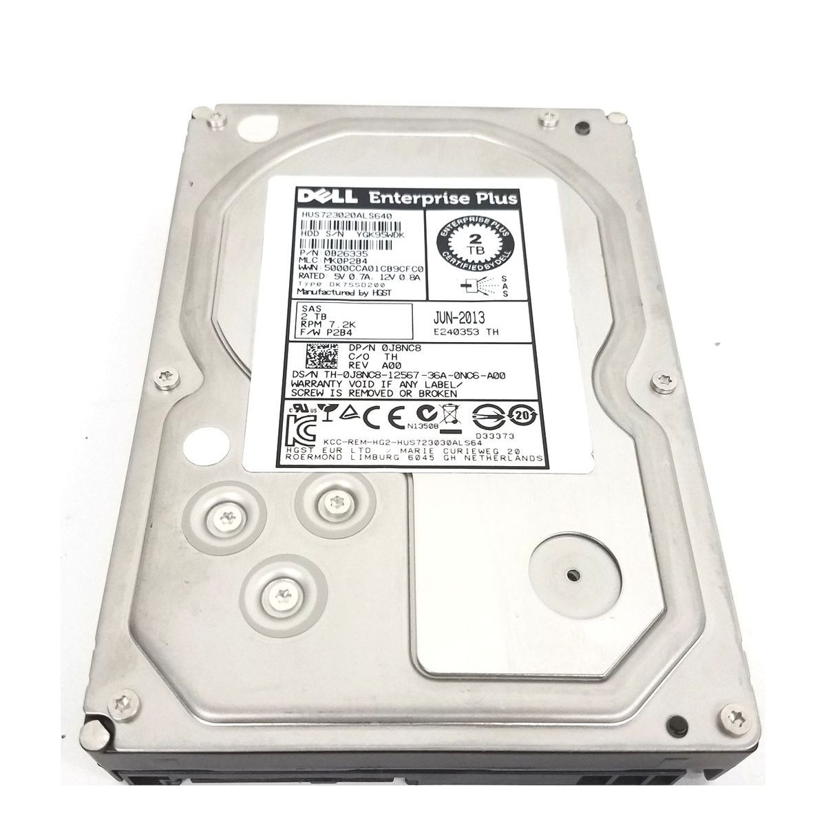 DYSK DELL ENT PLUS 2TB SAS 7.2K 6G 3,5 0J8NC8
