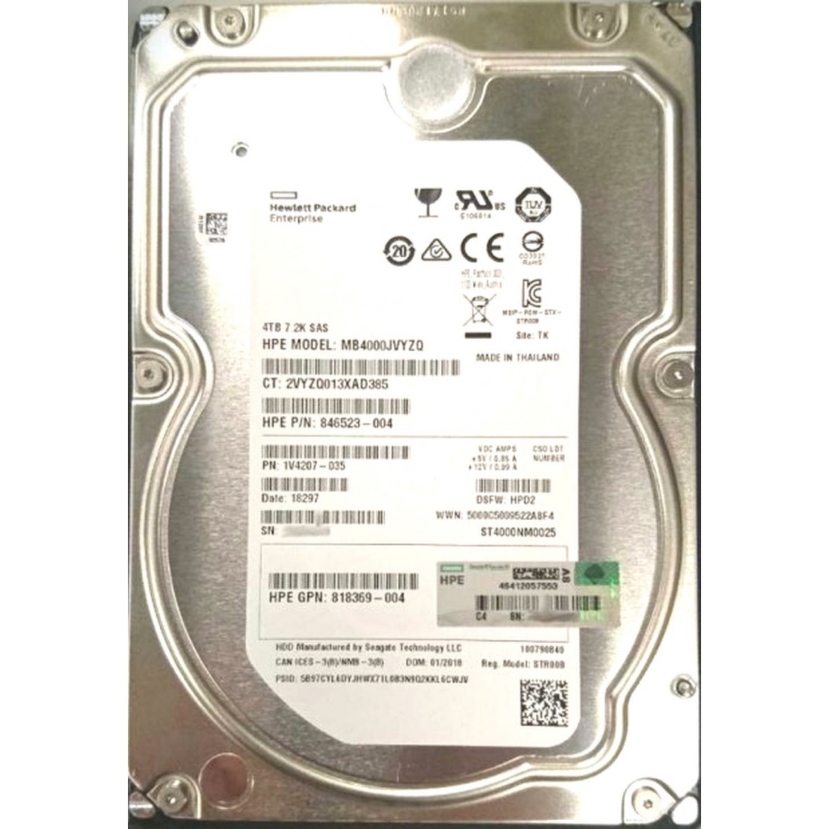 DYSK HP 4TB SAS 12G 7.2K G8-G10 3,5 846523-004