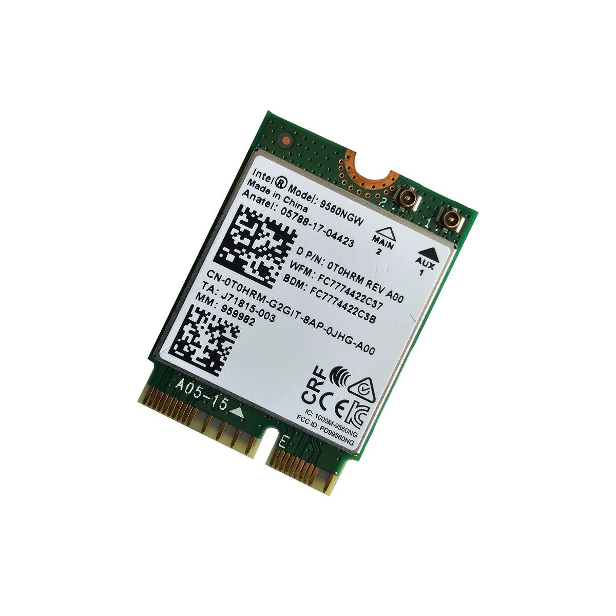KARTA WiFi WLAN DELL INTEL 9560NGW DUAL BAND WiFi 5 PCIe 0T0HRM