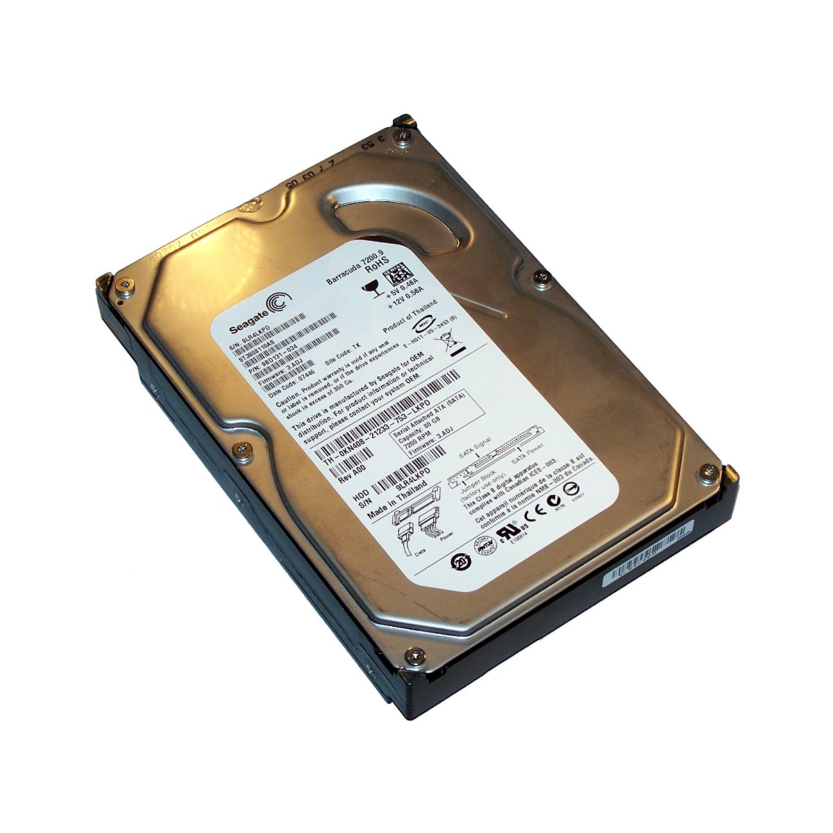 DYSK DELL BARRACUDA 80GB 7.2K SATA 3,5 0KN408