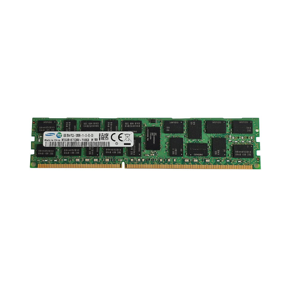 SAMSUNG 8GB 2Rx4 PC3L-12800R ECC REG M393B1K70QB0-YK0Q8