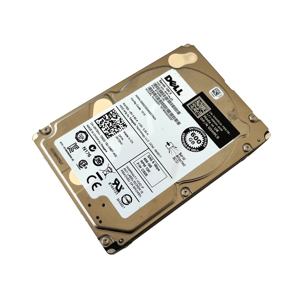 DYSK DELL SAVVIO 10K.5 600GB SAS 6G 10K 2,5 ST9600205SS 0R72NV 05H9C6