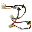 KABEL ZASILAJĄCY HDD 3xMOLEX 3xSATA 10-PIN 77CM HP ML330 G6 518054-001