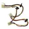 KABEL ZASILAJĄCY HDD 3xMOLEX 3xSATA 10-PIN 77CM HP ML330 G6 518054-001