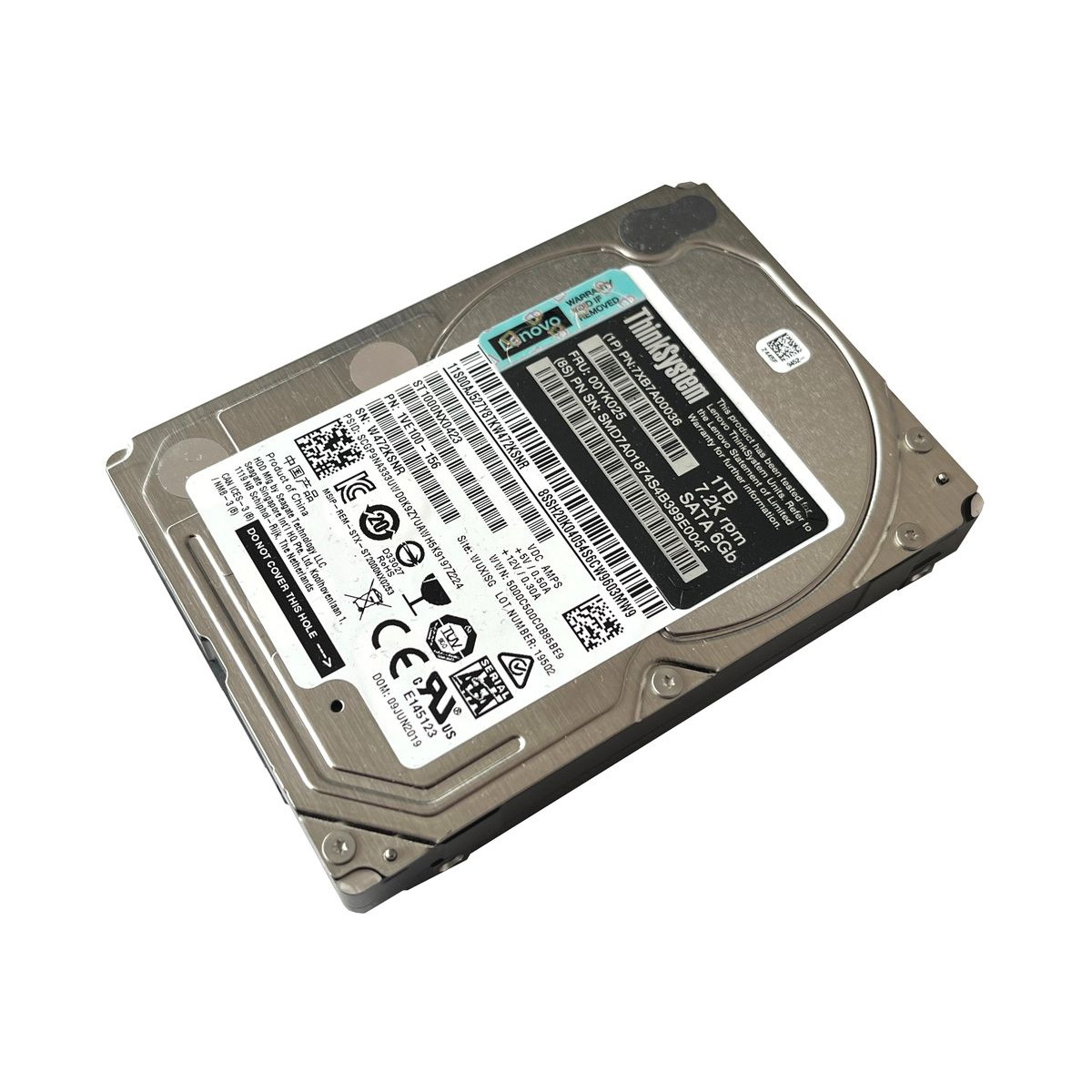 DYSK LENOVO SEAGATE 1.2TB SATA 6G 7.2K 2,5 00YK025 ST1000NX0423 1VE100-156
