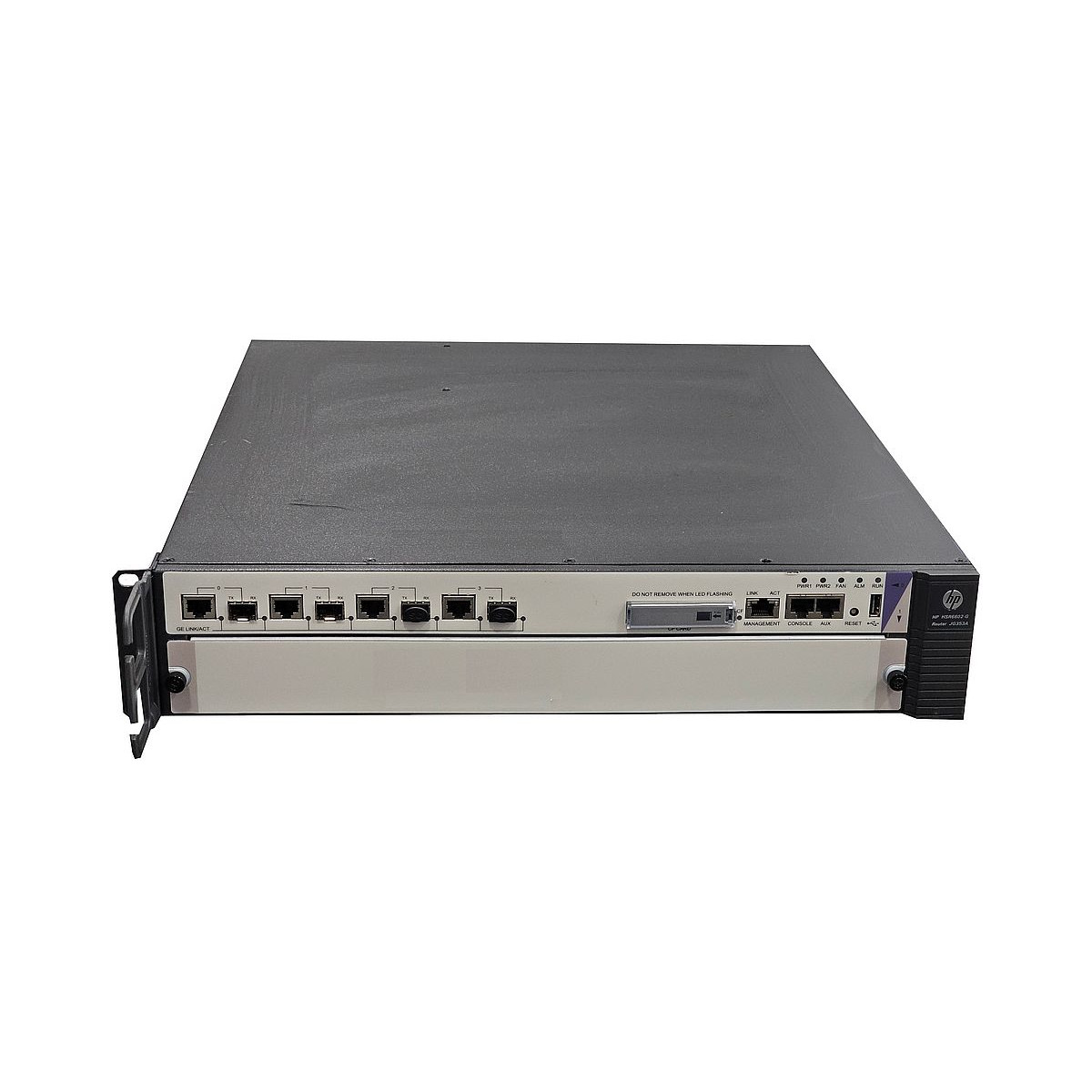 ROUTER HP HSR6602-G 4x1GB 1xUSB 4xSFP 1xPSU 9Mpps JG353A 2U USZY