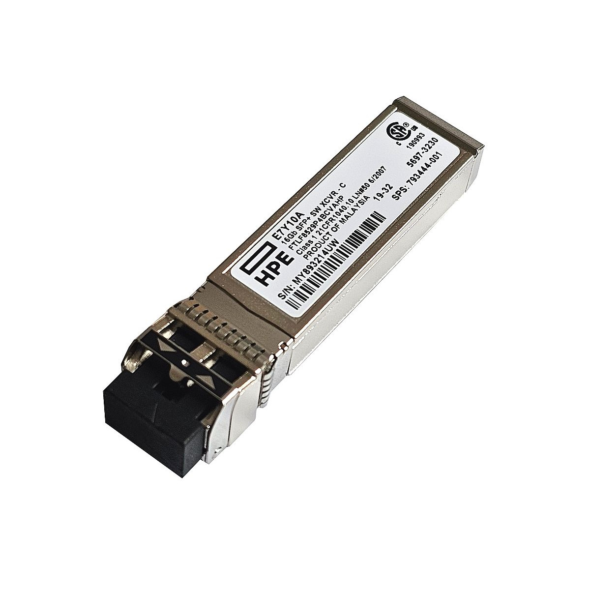 MODUL SFP+ GBIC HP 16Gb 850NM MULTIMODE LC FC 100M 793444-001