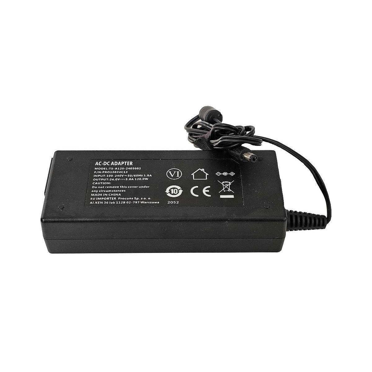 ZASILACZ ŁADOWARKA ESPE 24V 5A 120W PRO12024C13 TS-A120-2405002