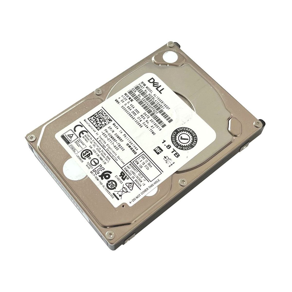 DYSK DELL TOSHIBA 1.8TB SAS 12G 10K 2,5 AL15SEB18EQY 00WRRF