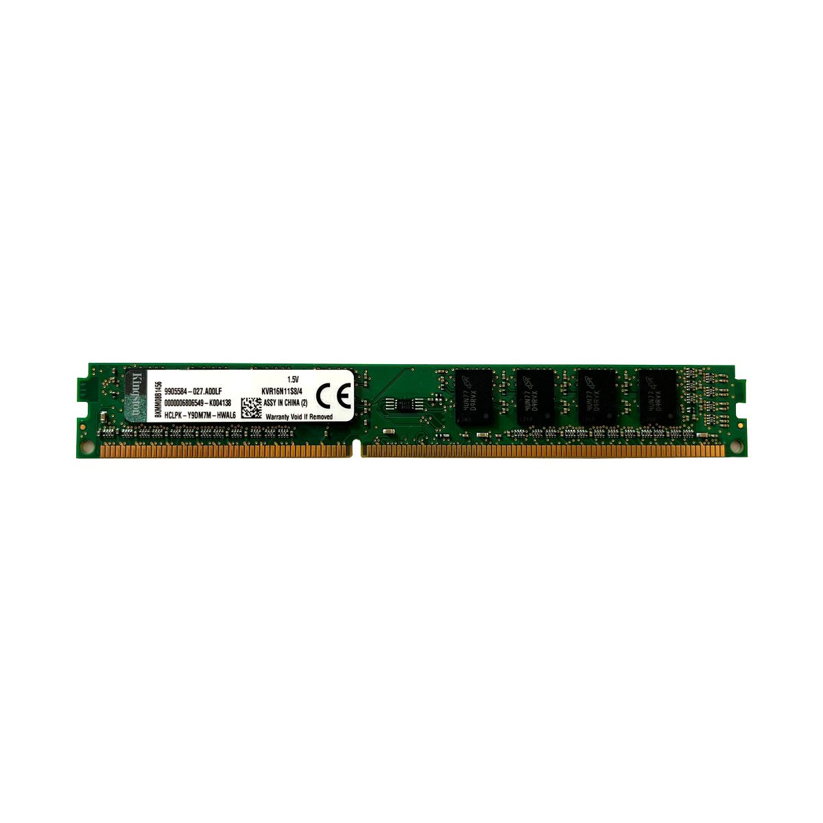 PAMIĘĆ RAM KINGSTON 4GB 1Rx8 PC3-12800 DIMM DDR3 KVR21R15D4/16 9905584.027