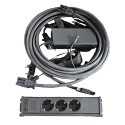 SZAFA DO BIURA iEYE GENERAL 2xPÓŁKA LISTWA PDU PODŚWIETLENIE 600x530x133MM