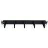 UNIWERSALNY ORGANIZER KABLI 1U DO SZAFY RACK 19''  CZARNY 5xUCHWYT RING