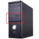 FRONT PANEL OBUDOWA TAKE ME LENS 400W SIMPLE 2xUSB 2xAUDIO LED POWER