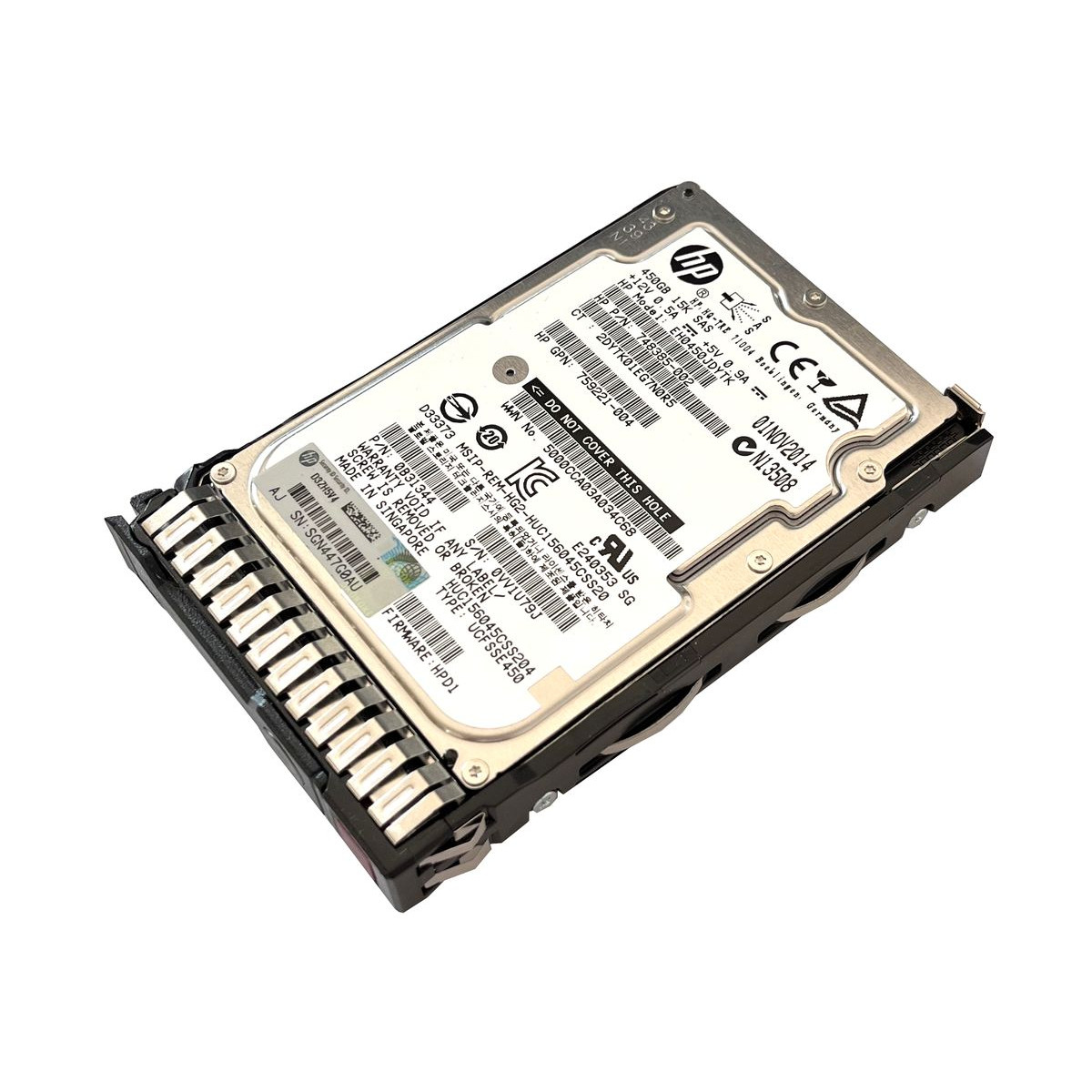 DYSK HP HGST 450GB SAS 12G 15K 2,5' RAMKA EH0450JDYTK 748385-002 0B31344