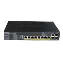 SWITCH ZYXEL GS2220-10HP 8x1GB PoE 2x1GB COMBO 2xSFP VLAN CICHA PRACA