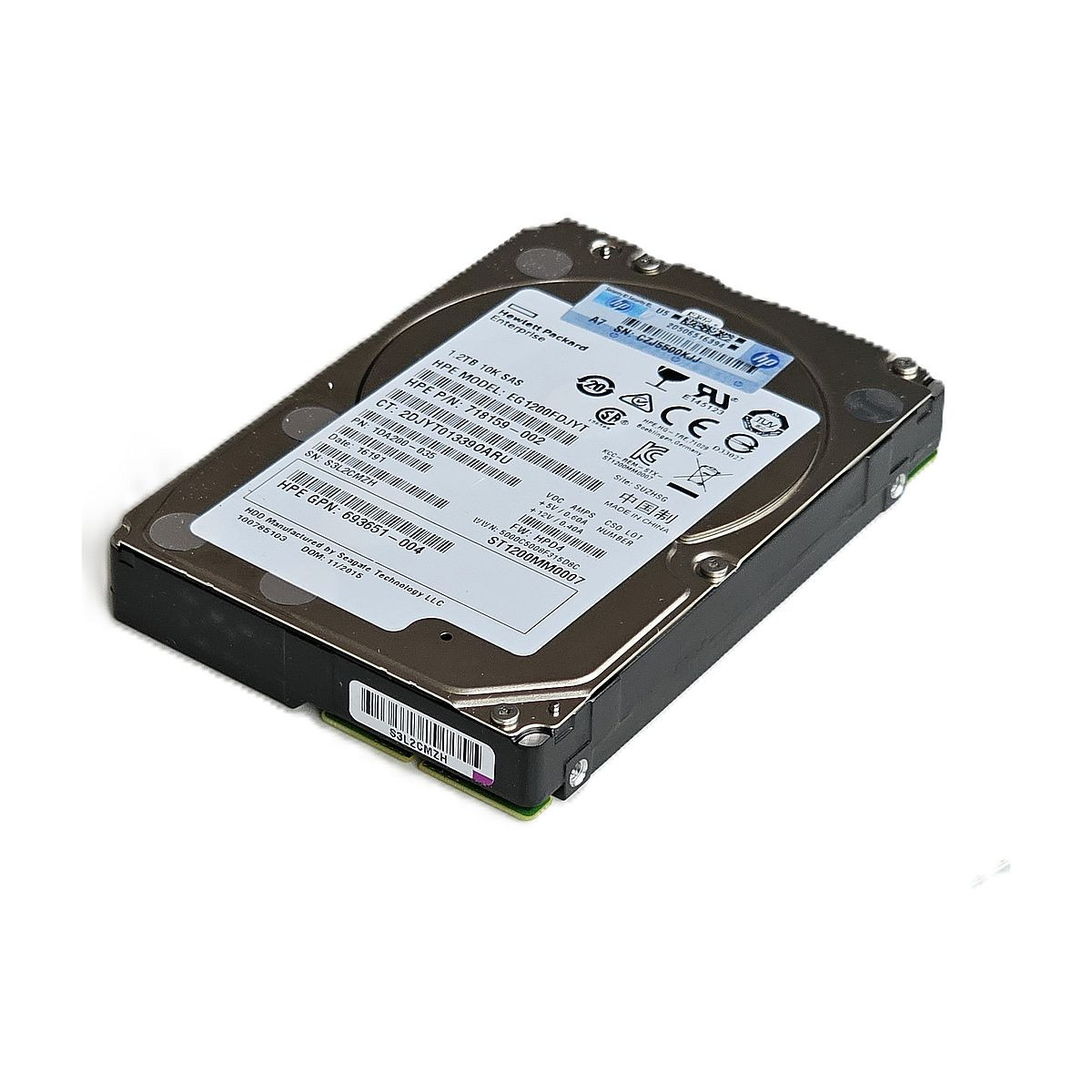 HP SEAGATE 1.2TB SAS 10K 6G 2,5 HP G8 G9 EG1200FDJYT 718159-002